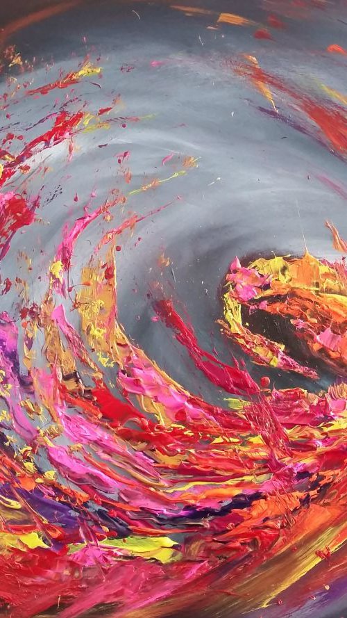 Abstract Colourful Vortex to the Soul by Mel Graham