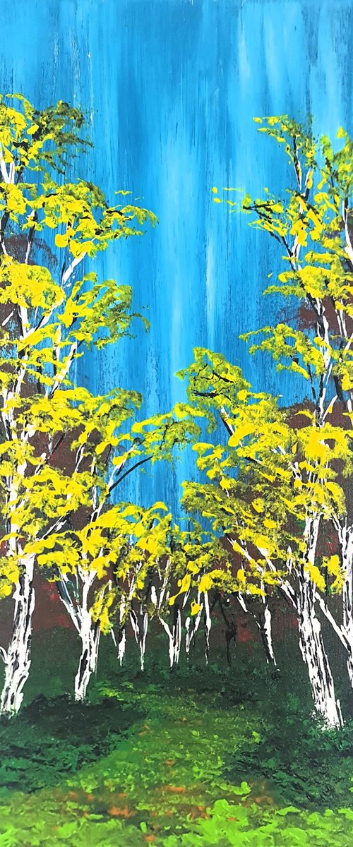 Heavenly Birches 4 by Daniel Urbaník