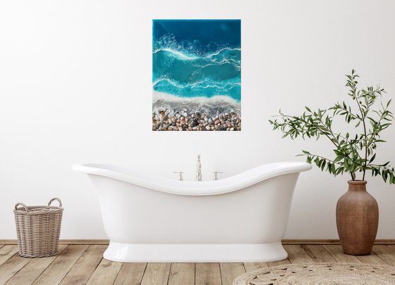 Memory of the Mediterranean - original seascape 3d artwork