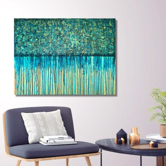 Blue Gold No.5 (On Cork)