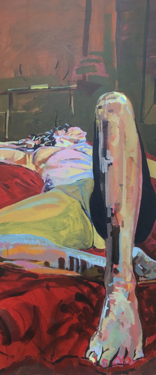 "Female Reclining Nude 2" by Hanna Bell