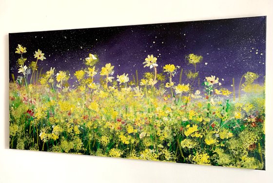 Midnight Garden Dandelions & Daisies