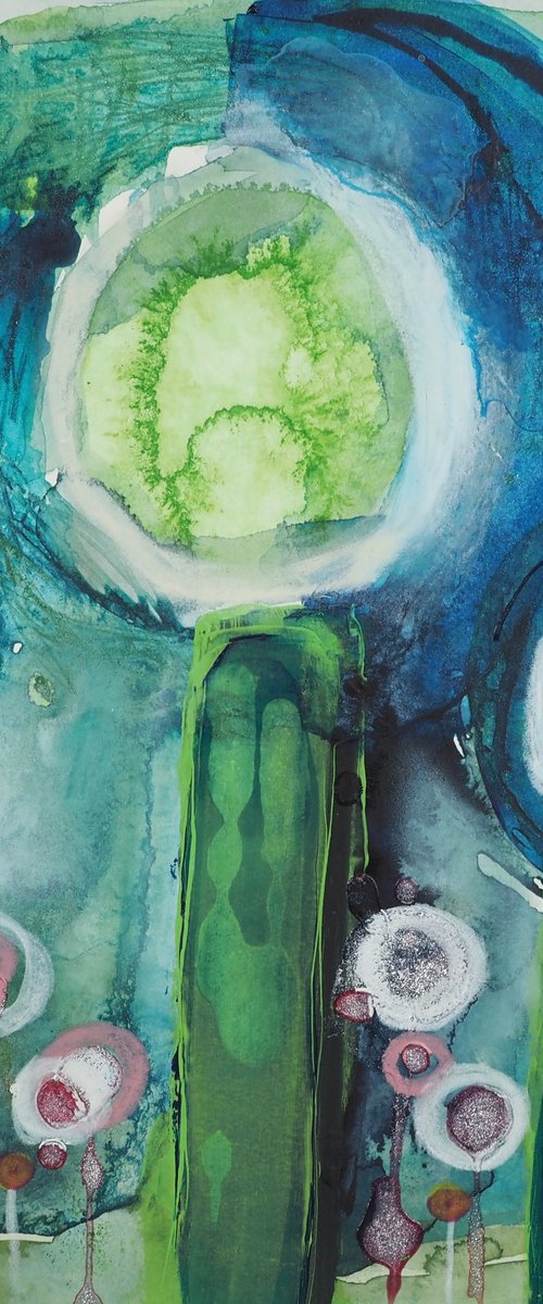 After the rain - abstract landscape by Sara Rodighiero