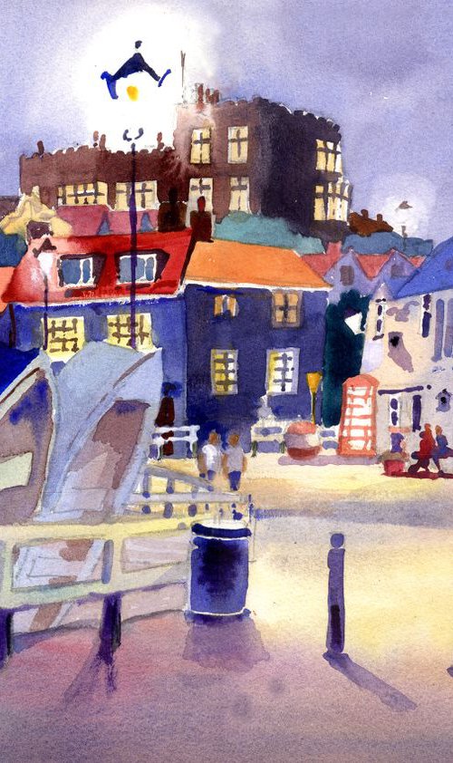 Broadstairs, Kent. Summer Evening on the Jetty by Peter Day