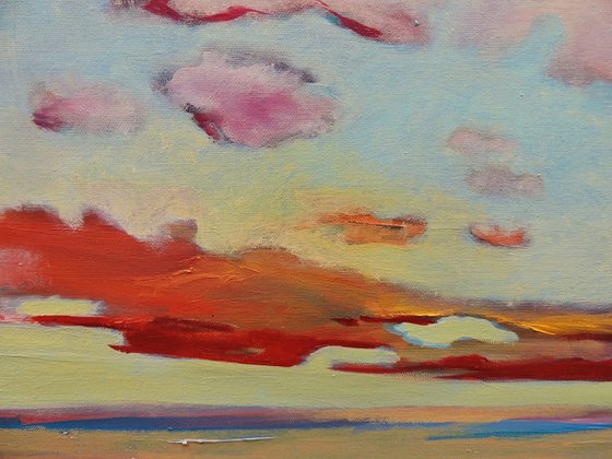 Clouds comes from West.