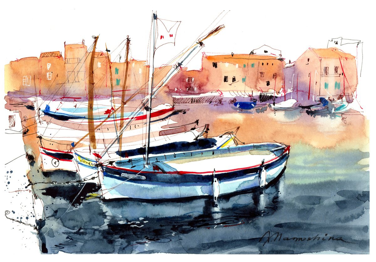 Golden Hour in Saint-Tropez by Anastasia YOUKKI Mamoshina