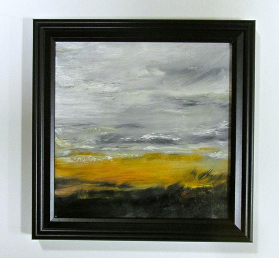 small abstract landscape, gift
