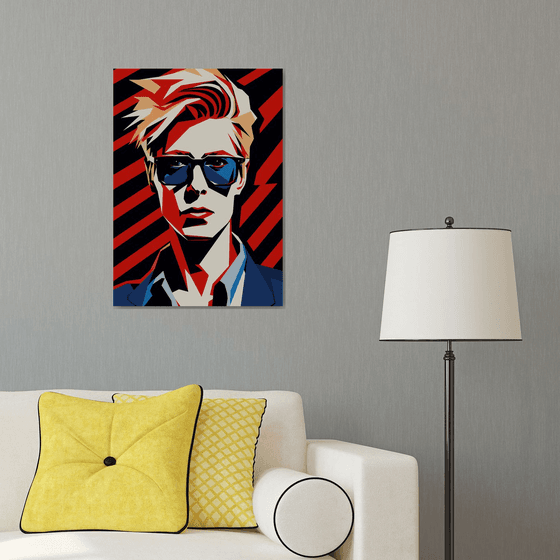 Portrait with blue glasses