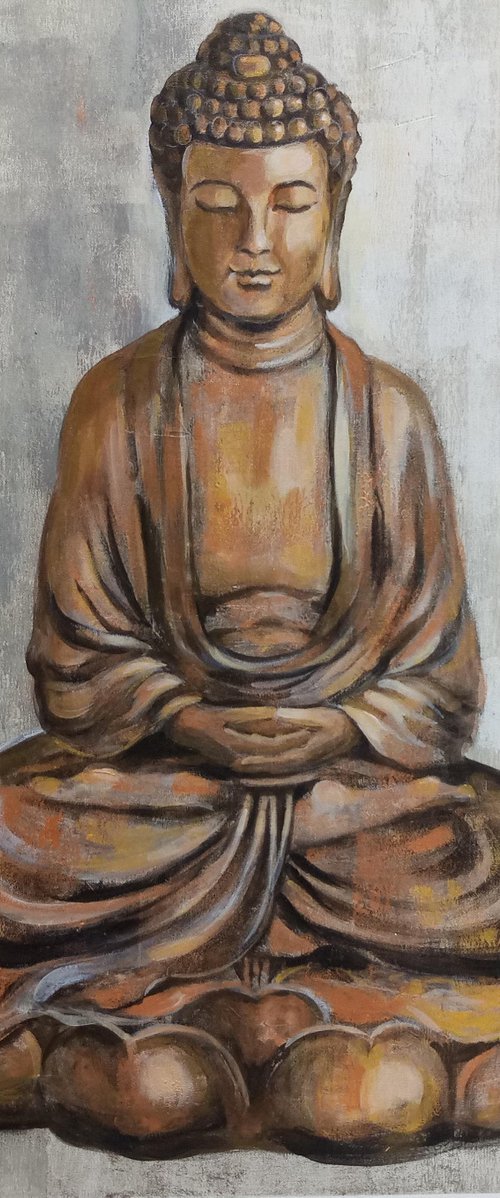 Bronze Buddha by Silvia  Vassileva