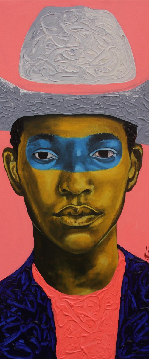 Fluorescent cowboy by THEOPHILUS TETTEH