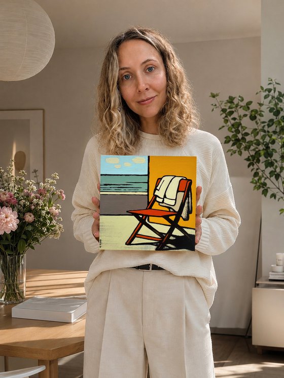 Painting "Empty Chair in The Morning"