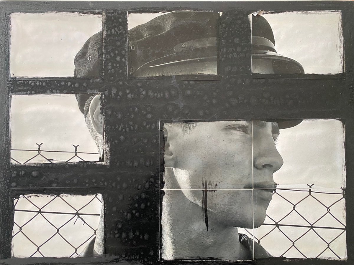 Urban And Pop Portrait Painting By Jerome Cholet, 31 X 24, Augusta Hanseatic, Original Artwork