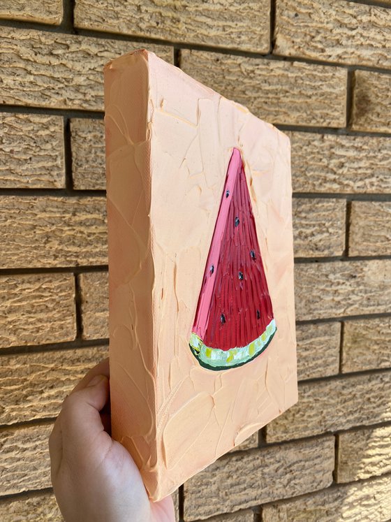 Watermelon slice (orange)