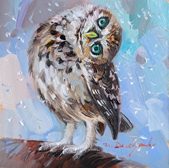 Owl bird painting