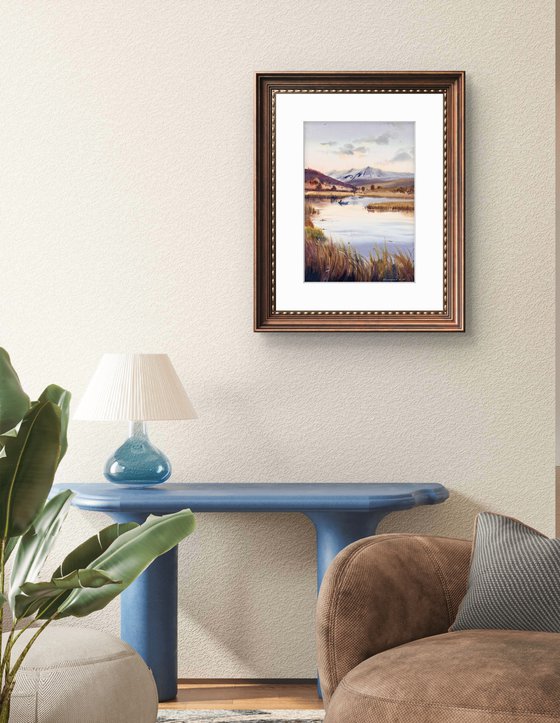 Reflections in a quiet lake