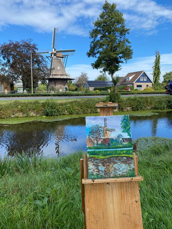 Dutch Windmill. Plein Air