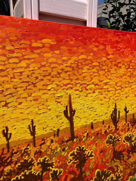 Hot day in desert