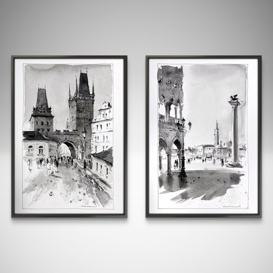 Monochrome Memories (Diptych)