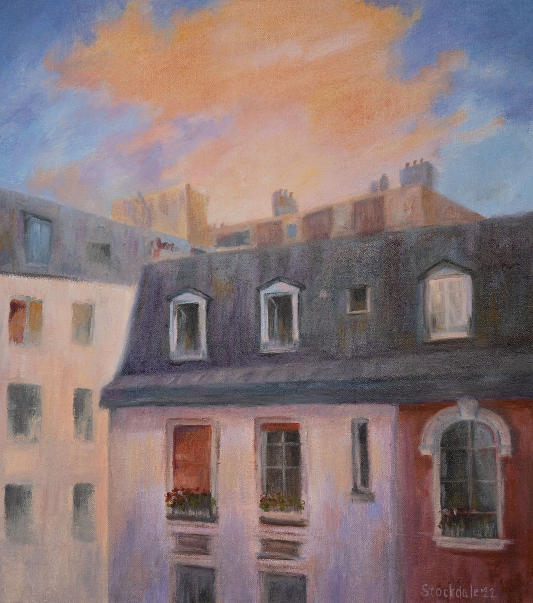 Sunrise in Paris by Maria Stockdale