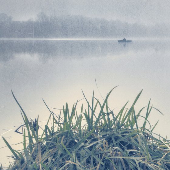 Fog on the lake.