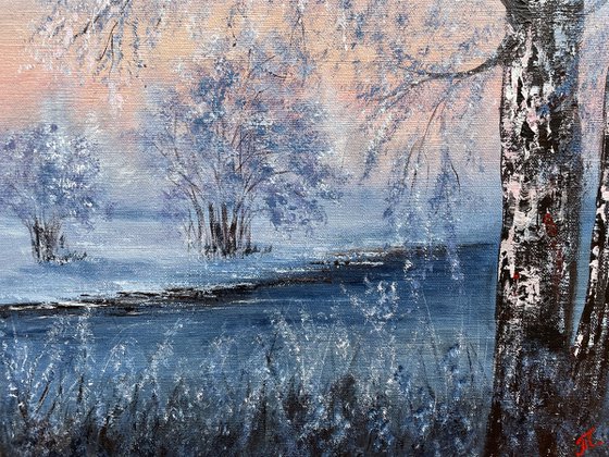 Birch by the Frozen River