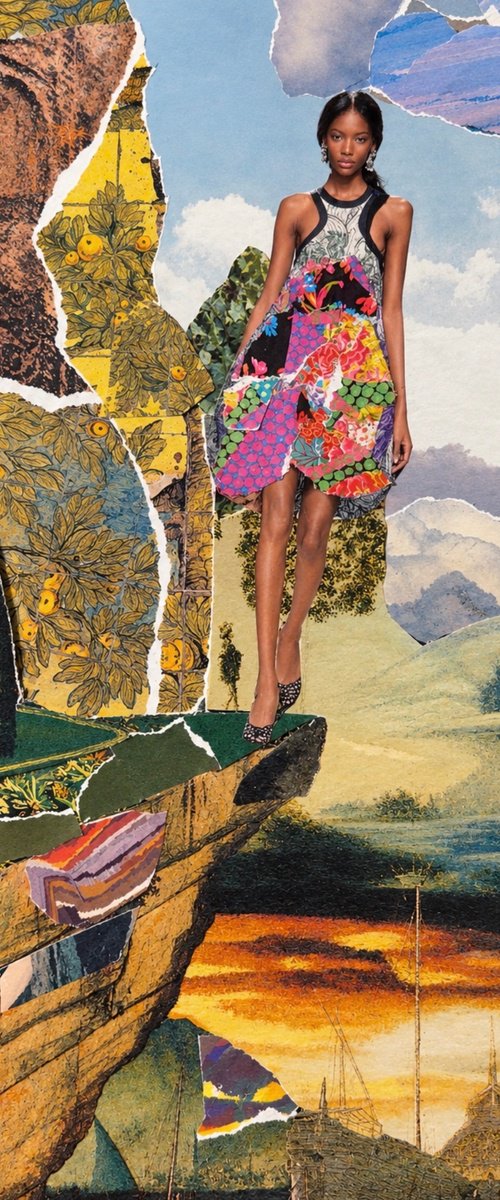 Woman Walking on the Edge of a Cliff by Brandie Adams-Piphus