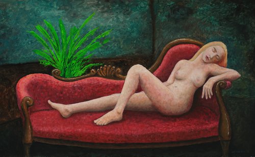Woman in Repose by Tim Wetherell