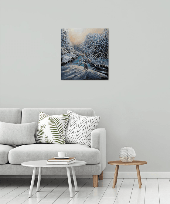 The silence of a frosty morning is heard