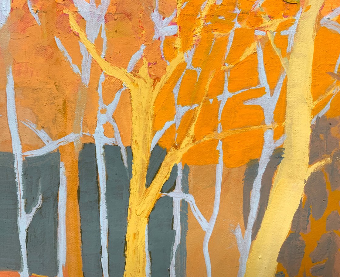 Golden Light of the Golden Hour October in the Blue Ridge Oil painting