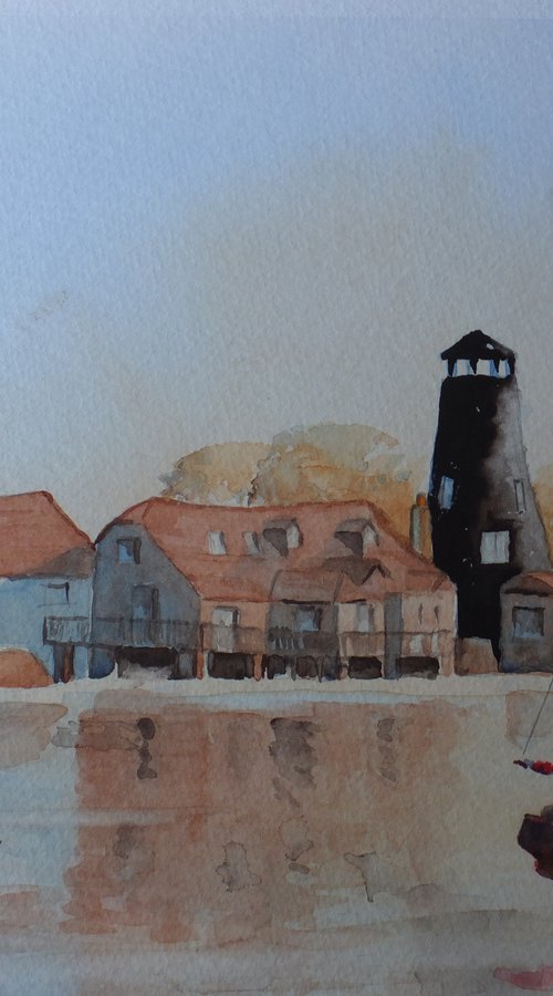 Evening Glow at Langstone by David Harmer