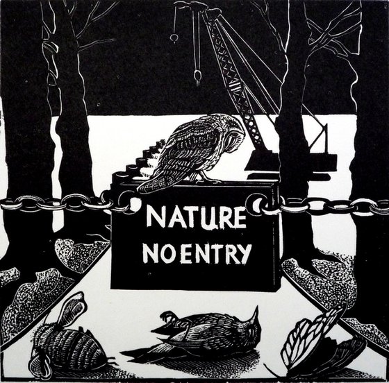 [framed] Nature No Entry