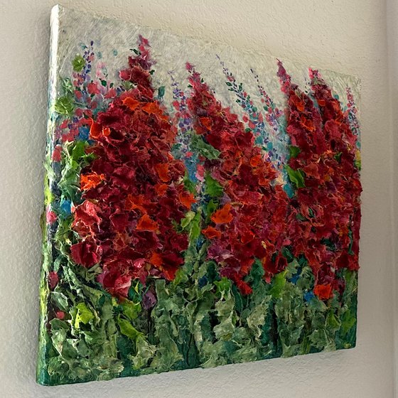 Floral Delight: Original Palette Knife Painting