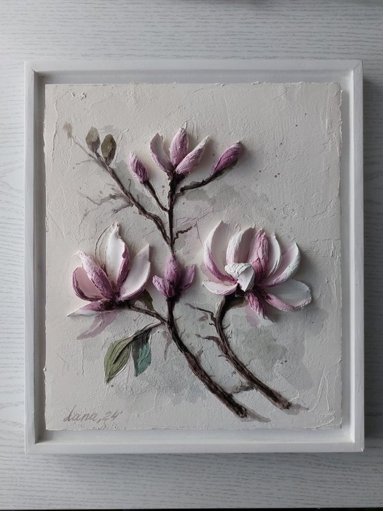 Sculpture painting magnolia