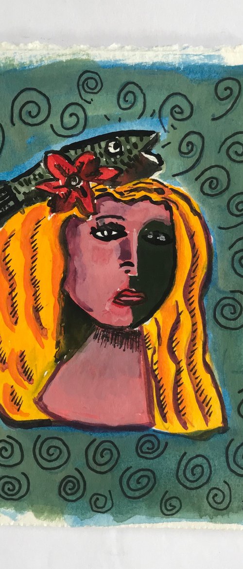 Girl with Fish" by Roberto Munguia Garcia