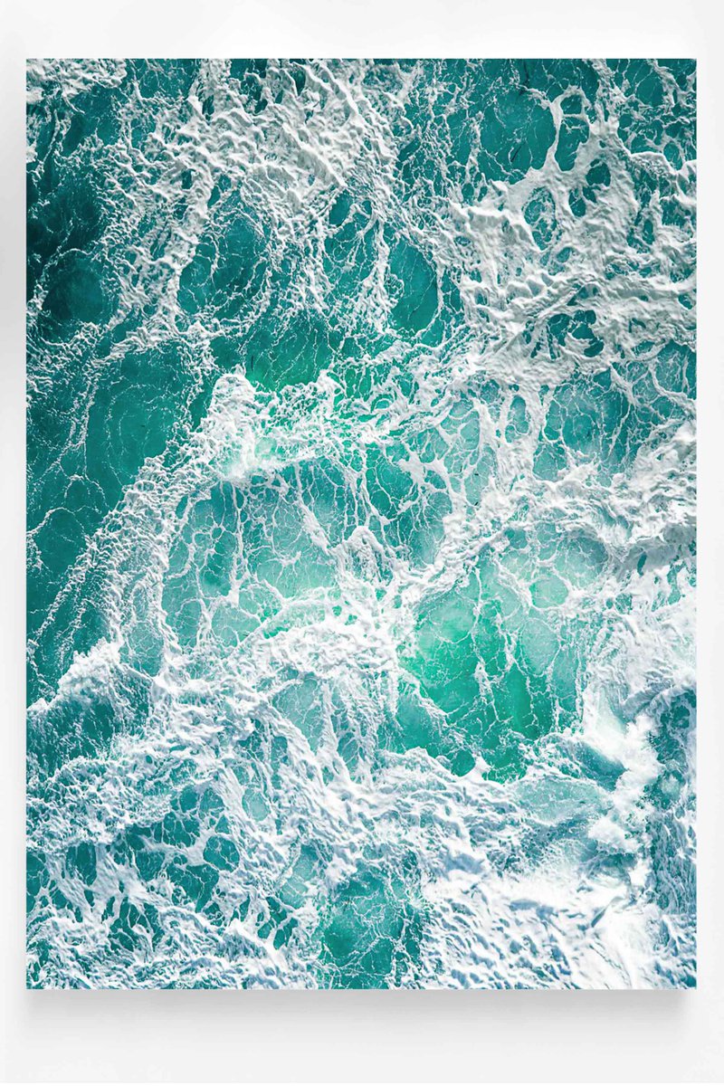 Abstract Landscape Photograph By Lynne Douglas, 40 X 60", Atlantic Sensation, Original Artwork