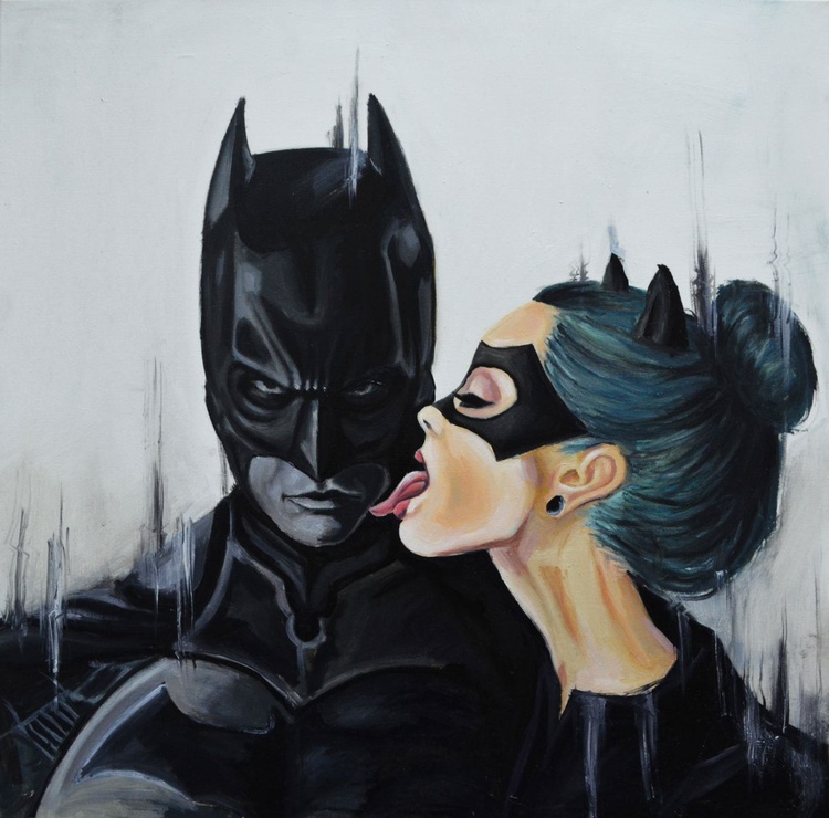 Batman And Catwoman Oil Painting Artfinder