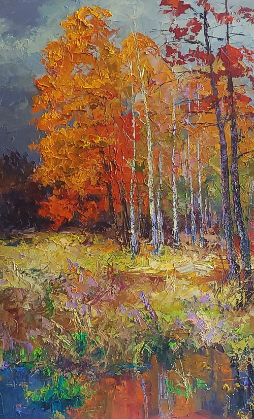 Autumn forest by Boris Serdyuk