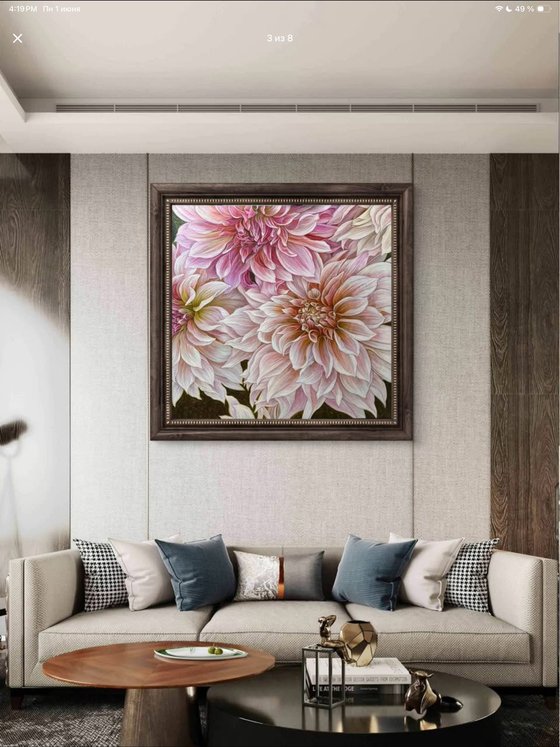Soft Symphony of Dahlias