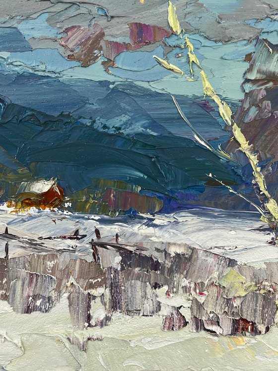 The Village Was Covered in Winter
