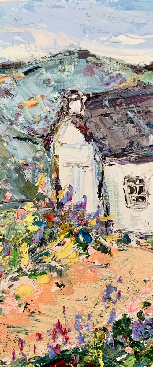 White Cottage in Scotland by Vilma Gataveckienė