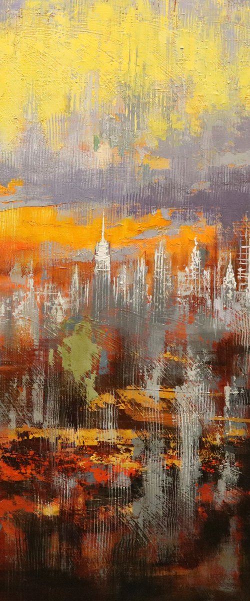 Manhattan Sundown by Chin H Shin