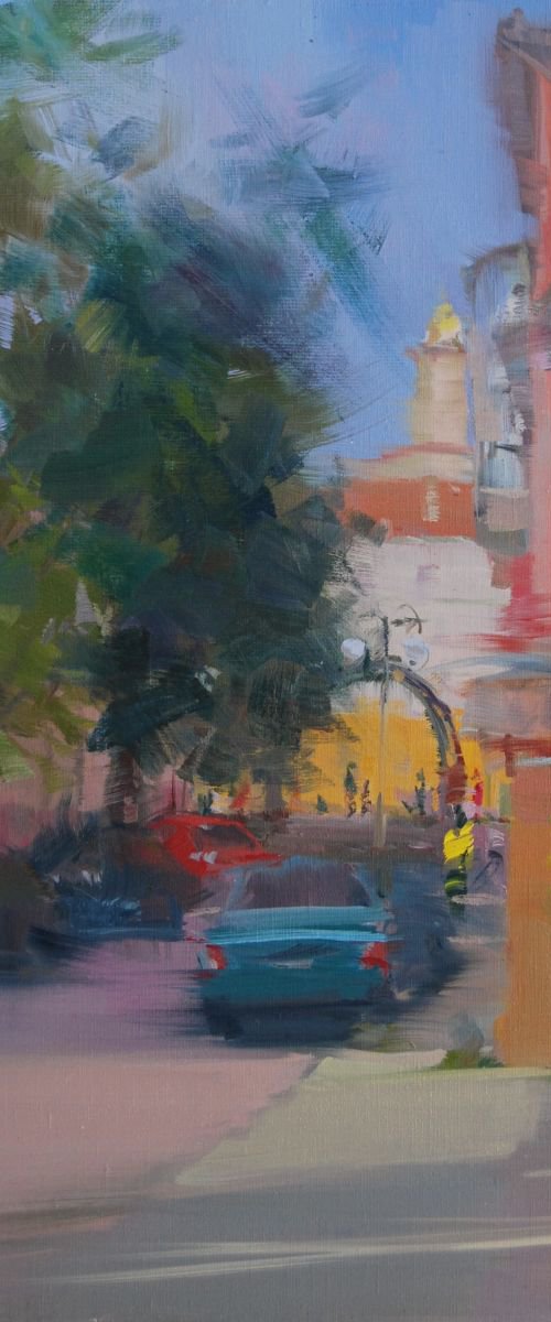 Landscape Oil Painting "City Mood" by Yuri Pysar