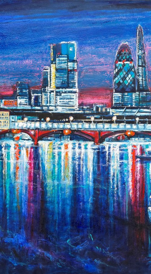 London from St Pauls to Oxo Tower by Patricia Clements