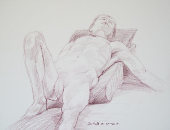 reclining male nude