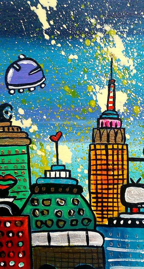 New York Space City by Maria Luisa  Azzini