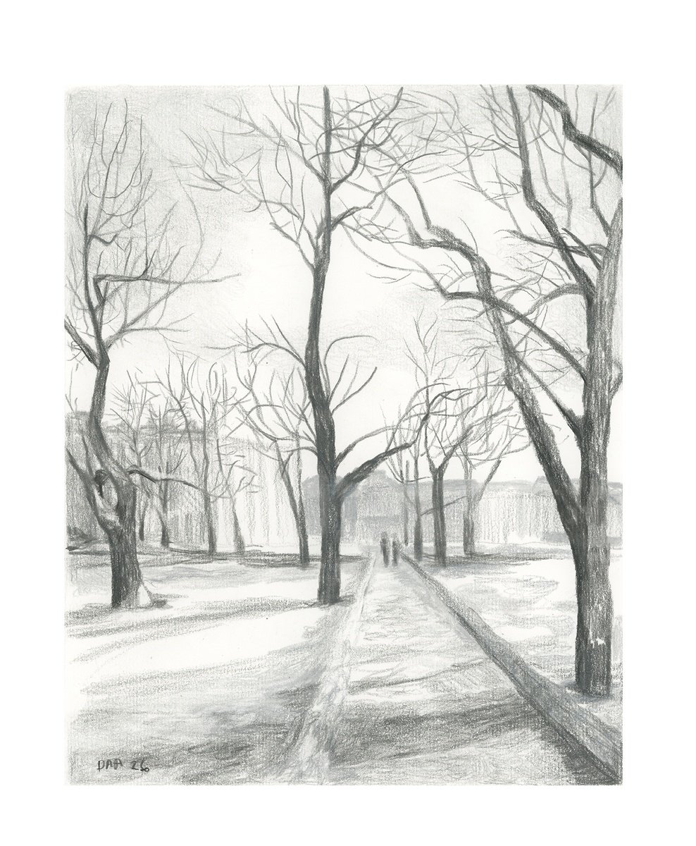Illustrative Drawing , Commons By Dena Adams, 9 X 12, Artwork For Sale On Artfinder