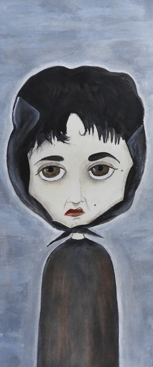 Woman with a beauty mark by Silvia Beneforti