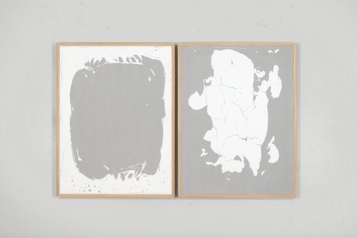 Organic Abstract Painting By Johan Soderstrom, 51 X 33, #287-288 This And That, Original Artwork