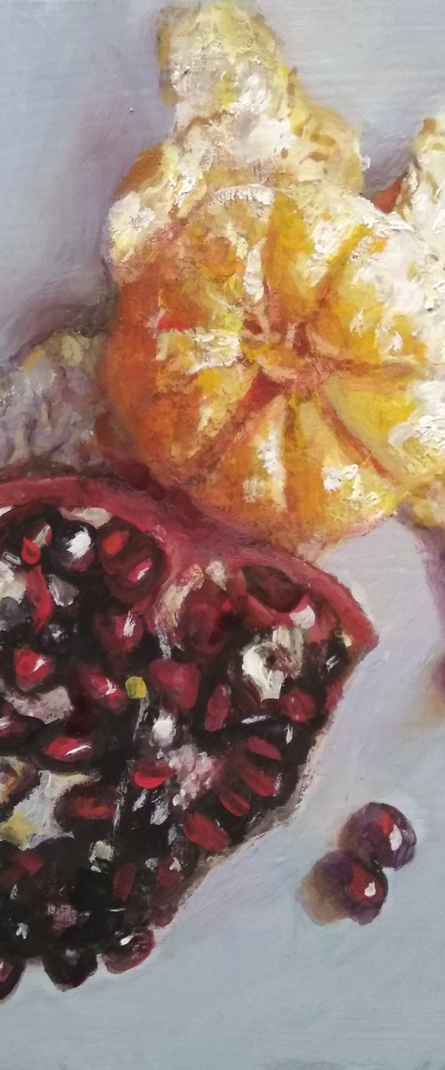 Mandarin And Pomegranate by HELINDA (Olga Müller)