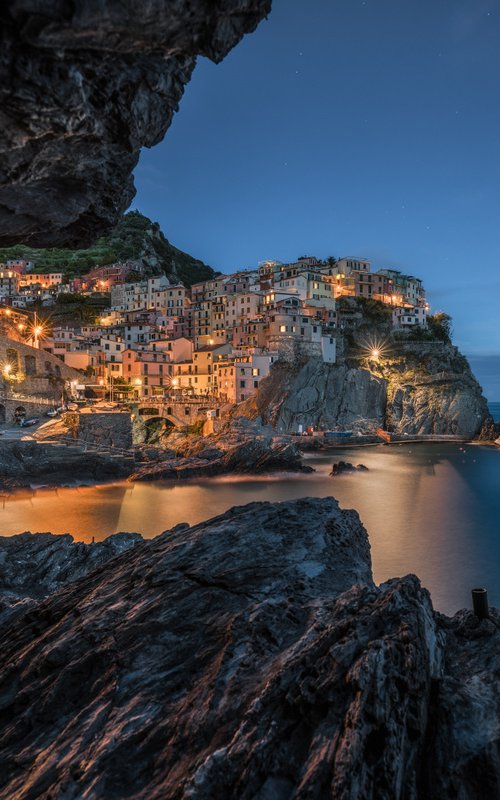 MANAROLA CAVE - Photographic Print on 10mm Rigid Support by Giovanni Laudicina